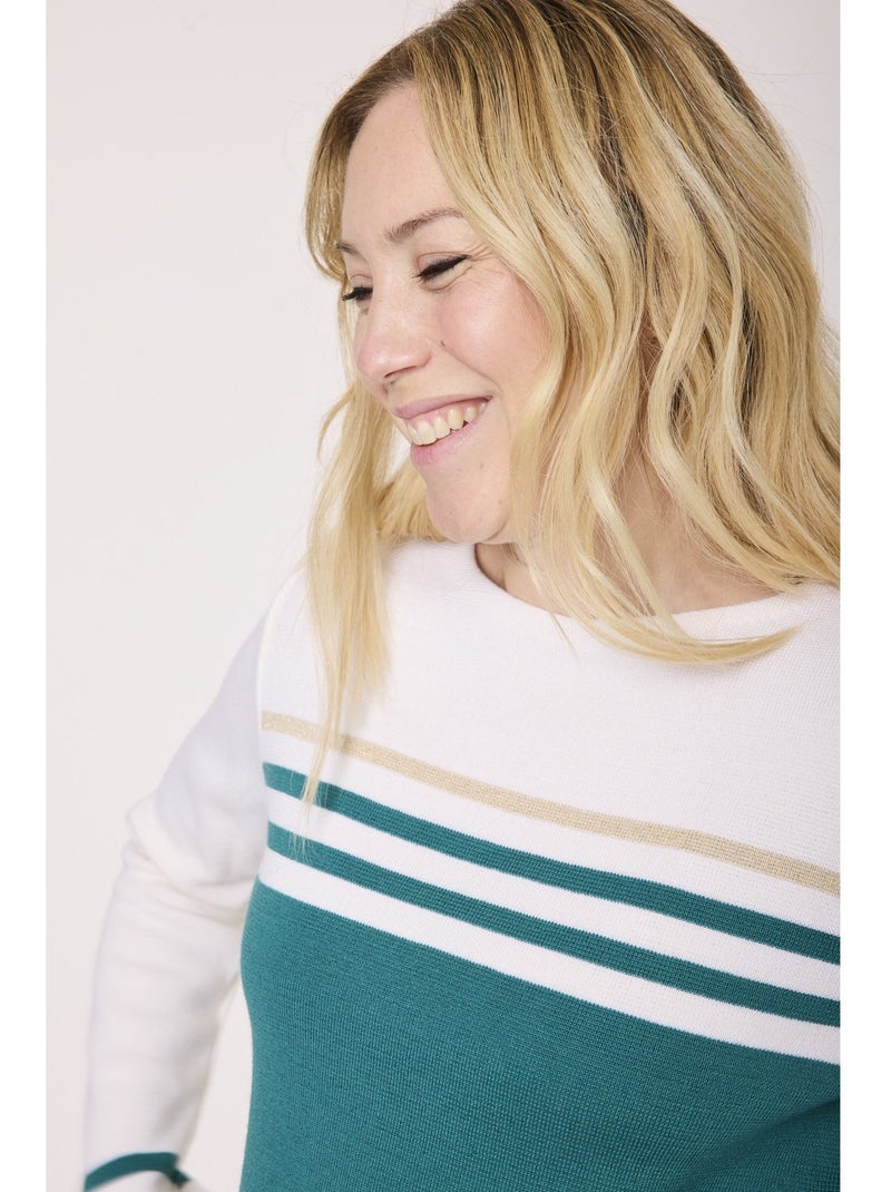 Pull - Terre de Marins Vert émeraude - Kiabi