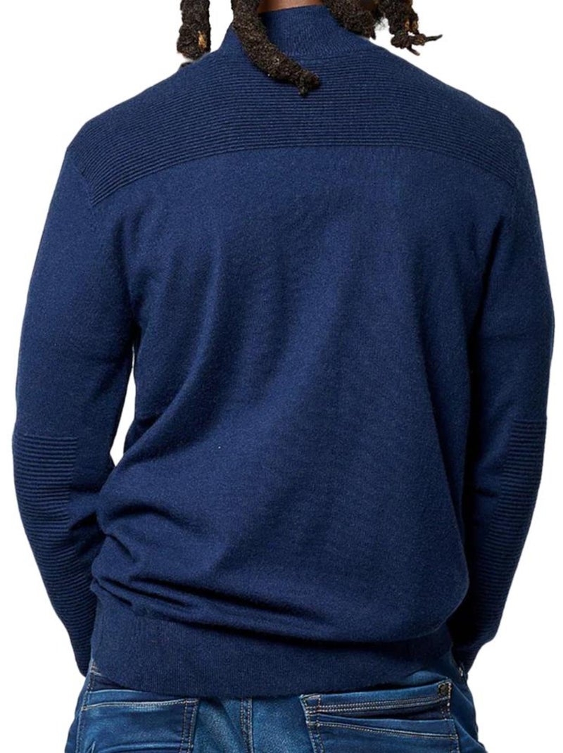 Pull 1/2 Zip Homme Kaporal Bleu marine - Kiabi