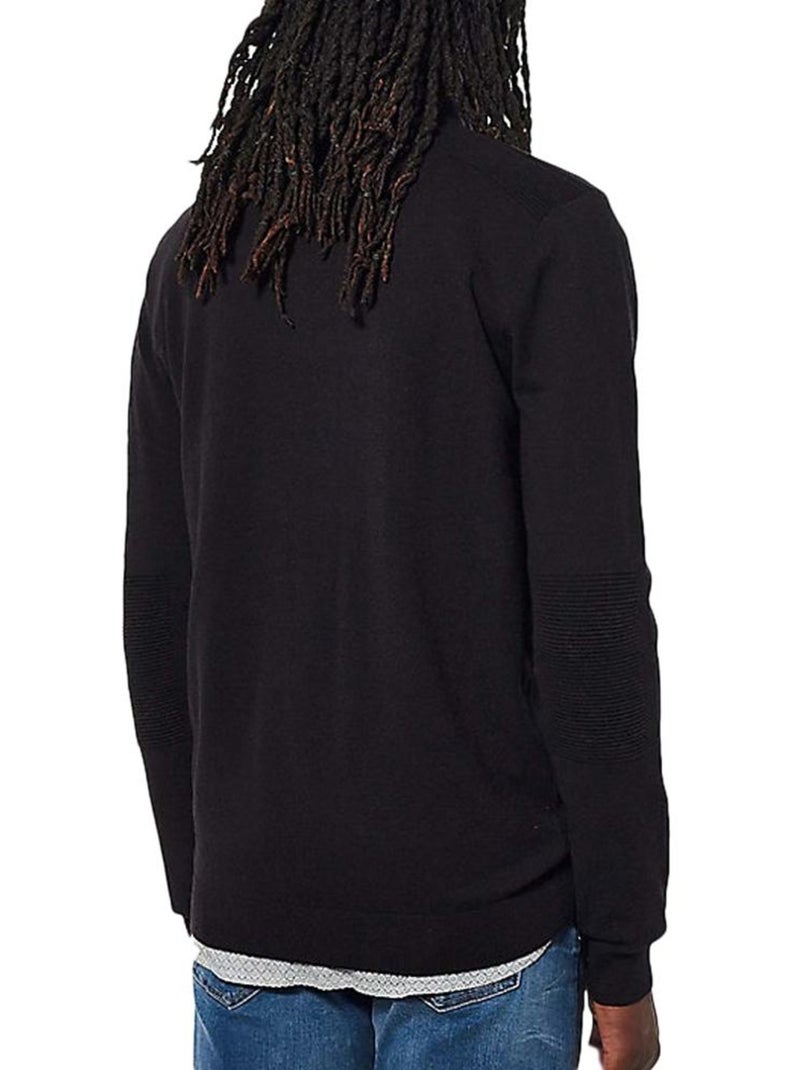Pull 1/2 Zip Homme Kaporal Noir - Kiabi