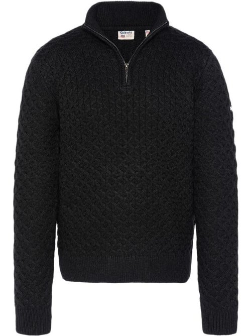 Pull 1/4 de Zip Homme Schott - Kiabi