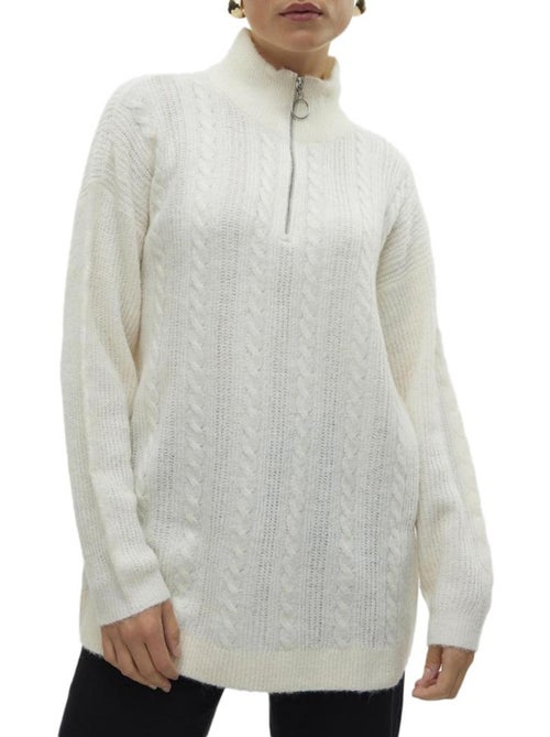 Pull 1/4 Zip Femme Vero Moda - Kiabi