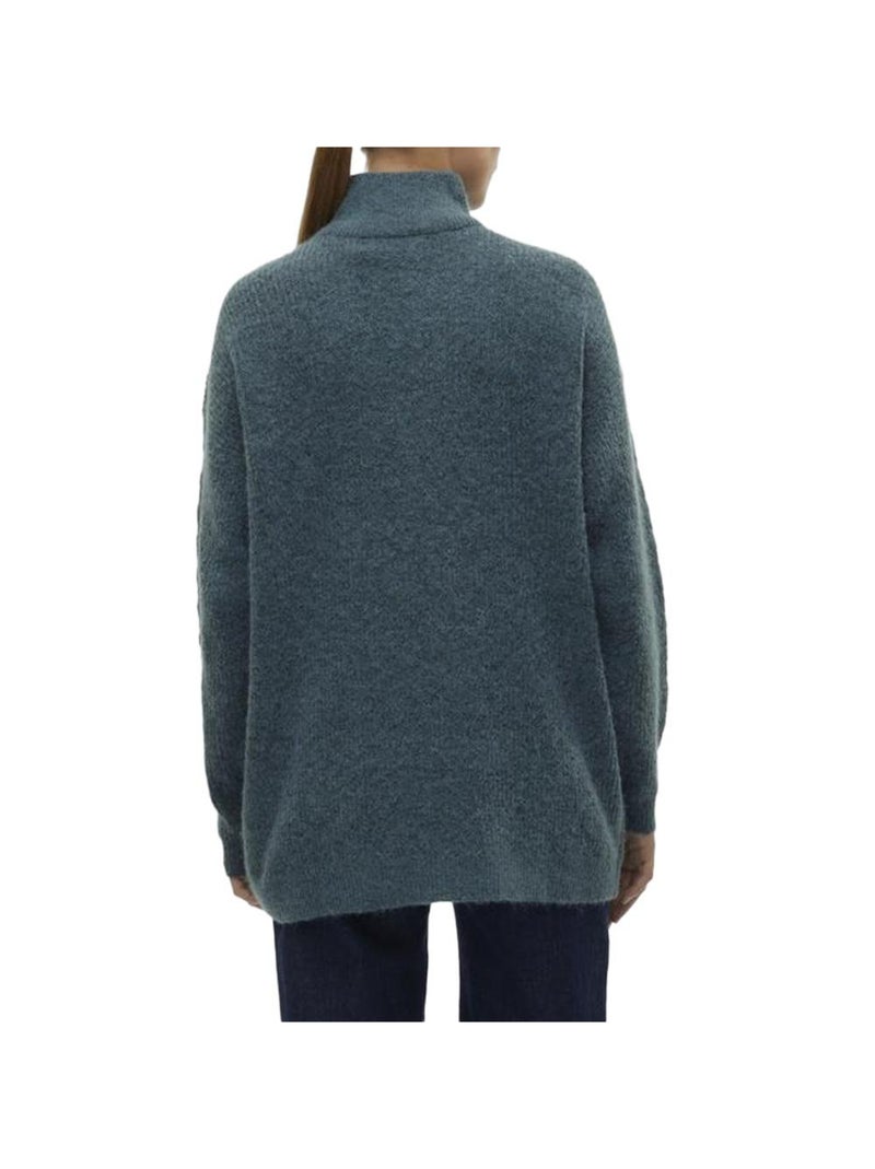 Pull 1/4 Zip Femme Vero Moda Bleu - Kiabi