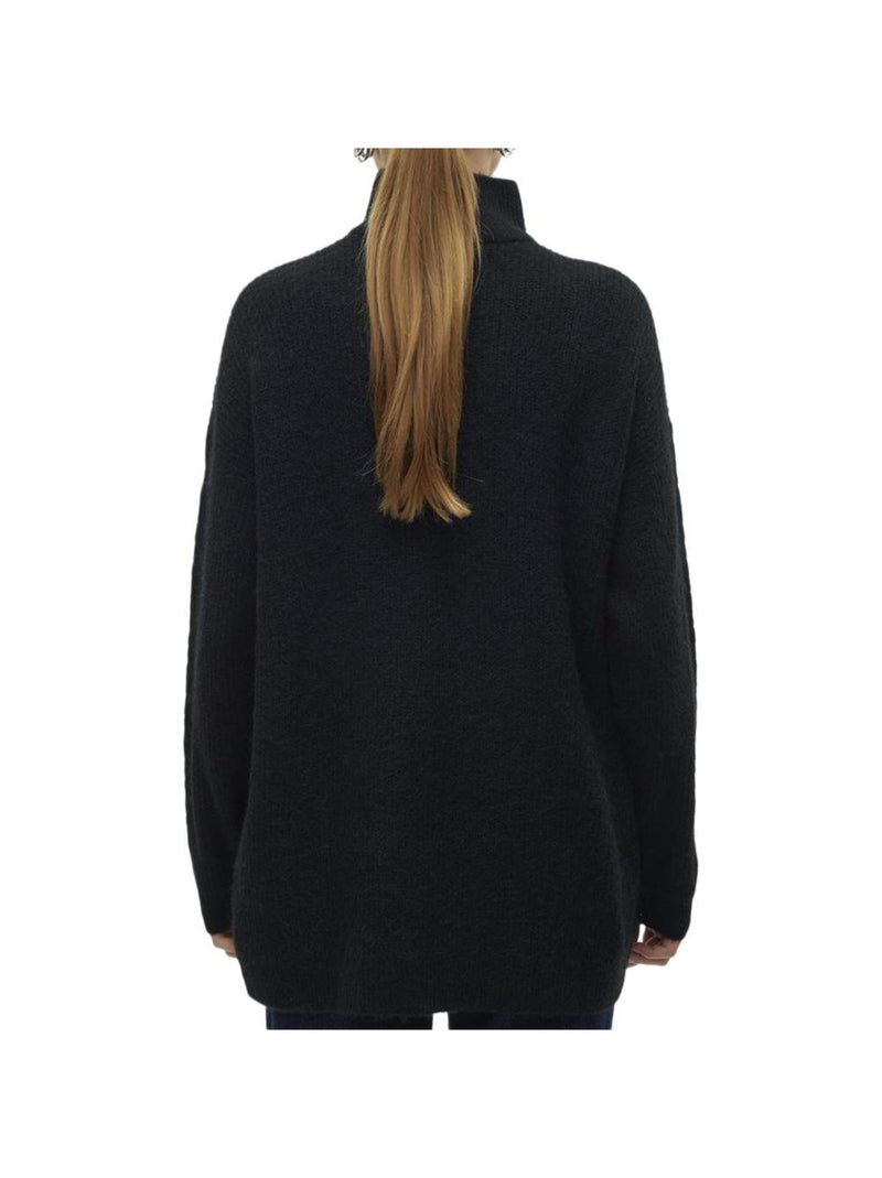 Pull 1/4 Zip Femme Vero Moda Gris Argenté - Kiabi