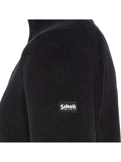 Pull 1/4 zip Homme Schott - Kiabi
