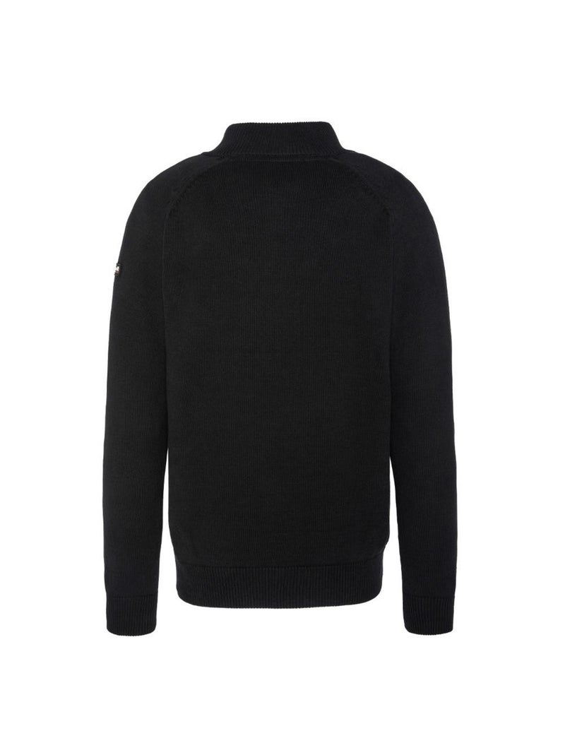 Pull 14 zip  Homme Schott Plali Noir - Kiabi