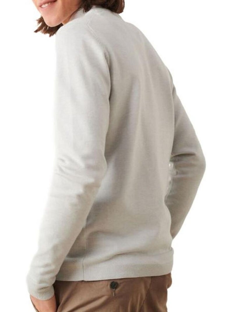 Pull 1/4 Zip Homme Teddy Smith Blanc - Kiabi
