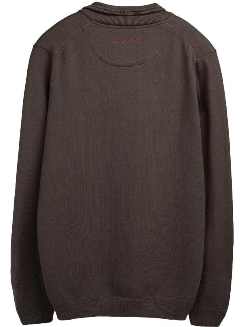 Pull 1/4 zip homme teddy smith Marron cappuccino - Kiabi