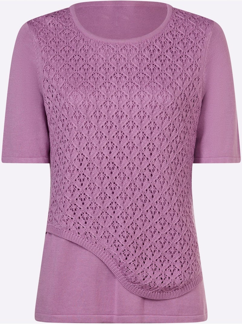 Pull 2 En 1 Aspect 2 En 1 - Taille Standard - Witt Rose - Kiabi