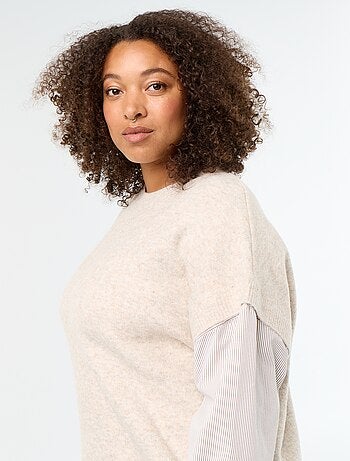 Pull 2-en-1 avec chemise