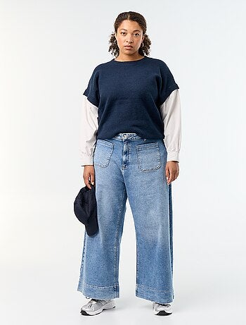 Pull 2-en-1 avec chemise