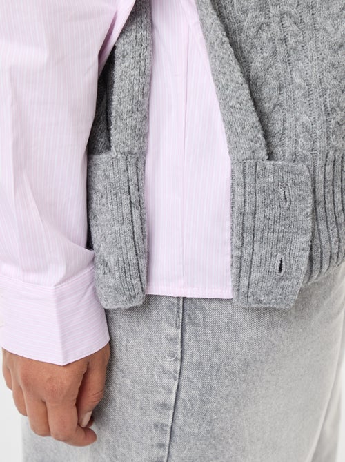Pull 2-en-1 avec chemise - Kiabi Pull 2-en-1 avec chemise - Kiabi