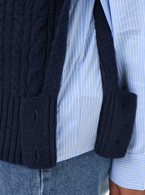 Pull 2-en-1 avec chemise - Kiabi
