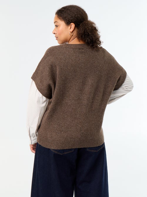 Pull 2-en-1 avec chemise - Kiabi