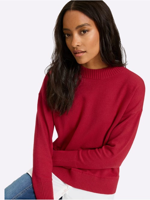 Pull 2 En 1 Empiècement Chemisier à L'ourlet - Taille Standard - Helline - Kiabi