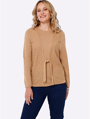 Pull 2 En 1 Lien à Nouer - Taille Standard - Moda Vilona