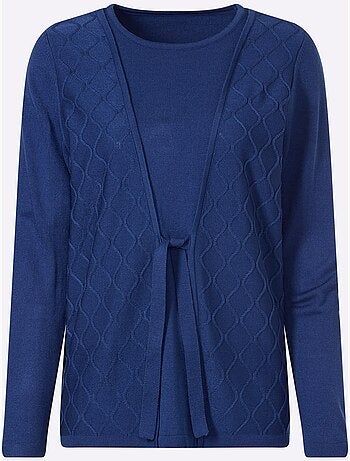 Pull 2 En 1 Lien à Nouer - Taille Standard - Moda Vilona