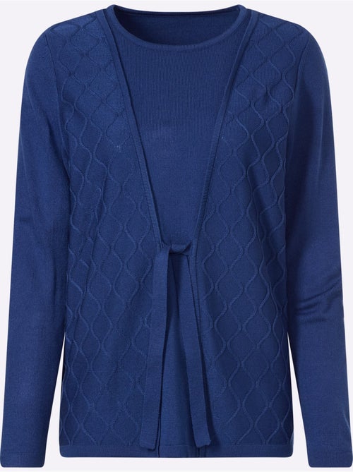 Pull 2 En 1 Lien à Nouer - Taille Standard - Moda Vilona - Kiabi