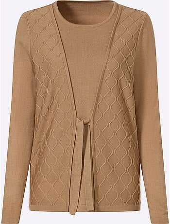 Pull 2 En 1 Lien à Nouer - Taille Standard - Moda Vilona