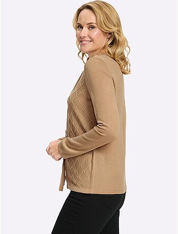 Pull 2 En 1 Lien à Nouer - Taille Standard - Moda Vilona