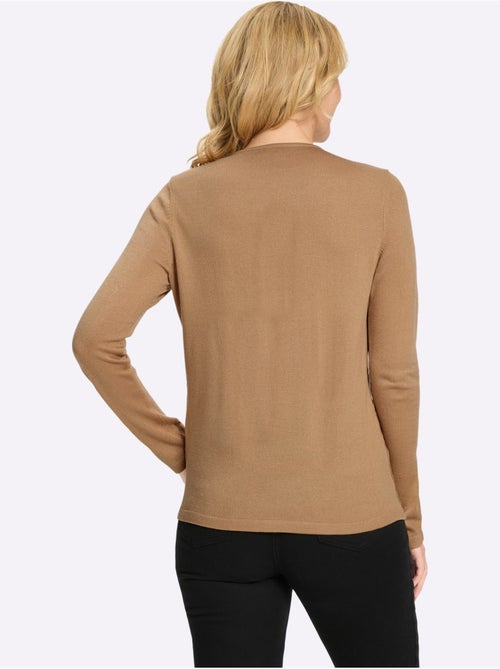 Pull 2 En 1 Lien à Nouer - Taille Standard - Moda Vilona - Kiabi Pull 2 En 1 Lien à Nouer - Taille Standard - Moda Vilona - Kiabi