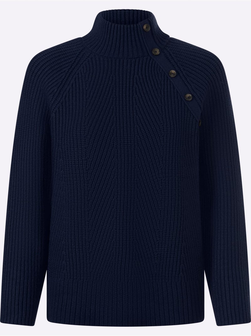 Pull 50% viscose - taille standard - helline Bleu marine - Kiabi