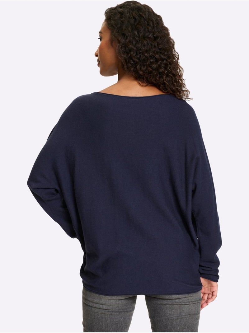 Pull 50% Viscose - Taille Standard - helline Bleu marine - Kiabi