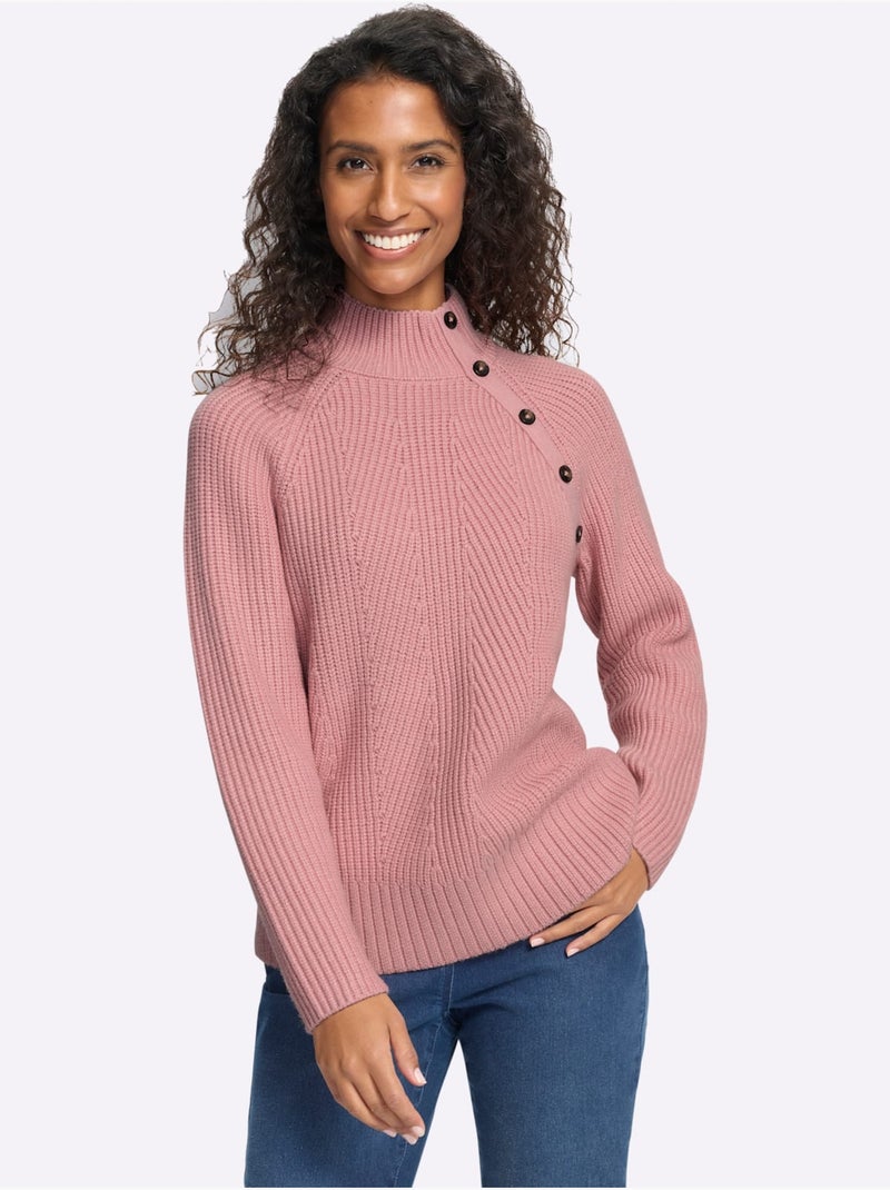 Pull 50% viscose - taille standard - helline Rose - Kiabi