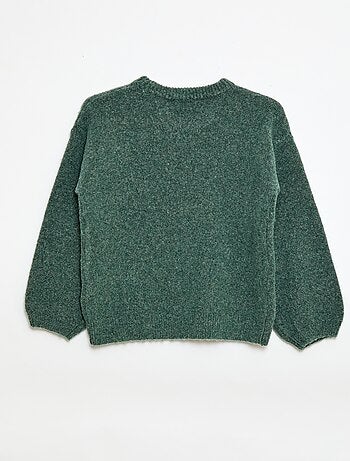 Pull à broderies fleurs