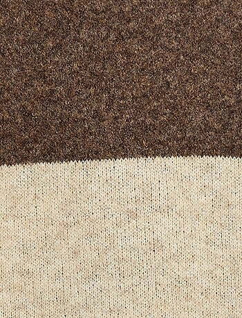 Pull à capuche color bloc