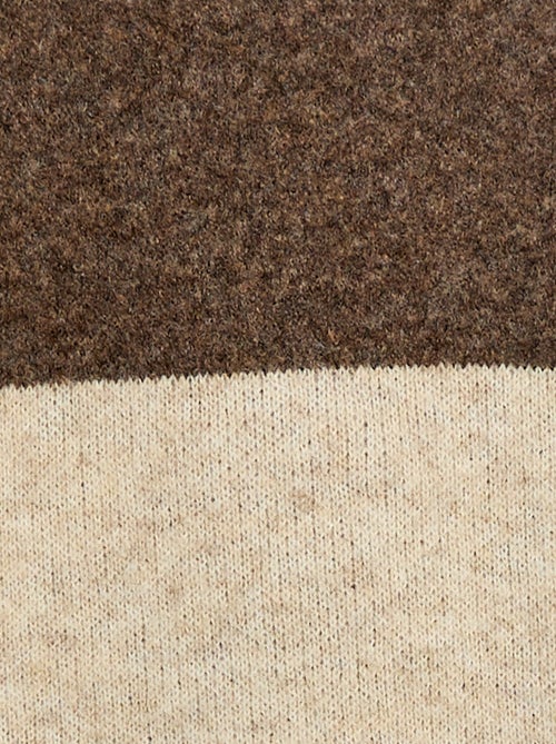 Pull à capuche color bloc - Kiabi