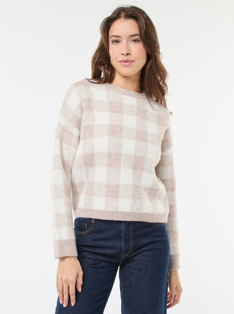 Tissu lin et coton extensible - ocre