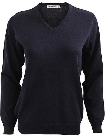 Pull à col en v arundel pour femme - kustom kit