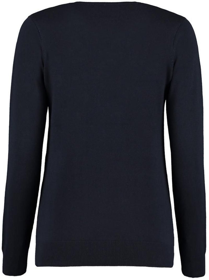 Pull à col en v arundel pour femme - kustom kit Bleu marine - Kiabi