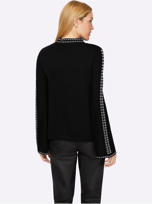 Pull à Col Montant 50% Coton - Taille Standard - Helline - Kiabi Pull à Col Montant 50% Coton - Taille Standard - Helline - Kiabi