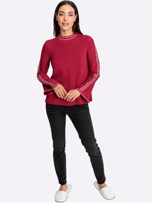 Pull à Col Montant 50% Coton - Taille Standard - Helline - Kiabi Pull à Col Montant 50% Coton - Taille Standard - Helline - Kiabi