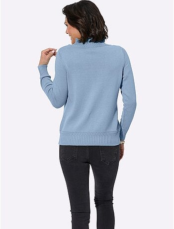 Pull à col montant 50% coton - taille standard - witt