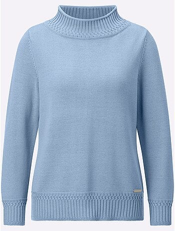 Pull à col montant 50% coton - taille standard - witt
