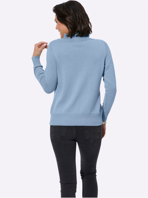 Pull à col montant 50% coton - taille standard - witt - Kiabi Pull à col montant 50% coton - taille standard - witt - Kiabi