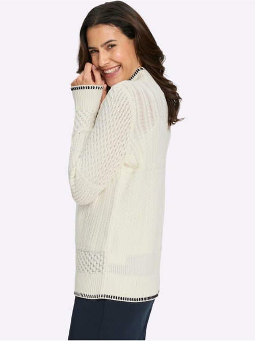 Pull à Col Montant 50% Coton - Taille Standard - Witt - Kiabi Pull à Col Montant 50% Coton - Taille Standard - Witt - Kiabi