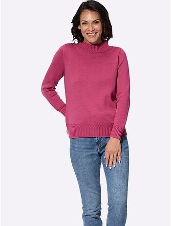Pull à col montant 50% coton - taille standard - witt