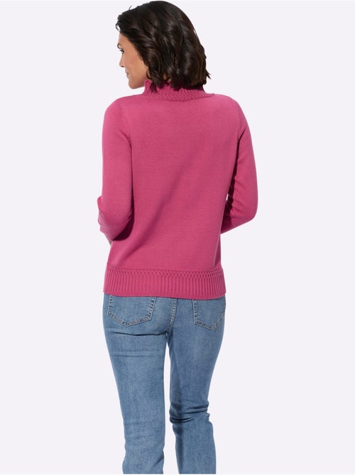 Pull à col montant 50% coton - taille standard - witt - Kiabi