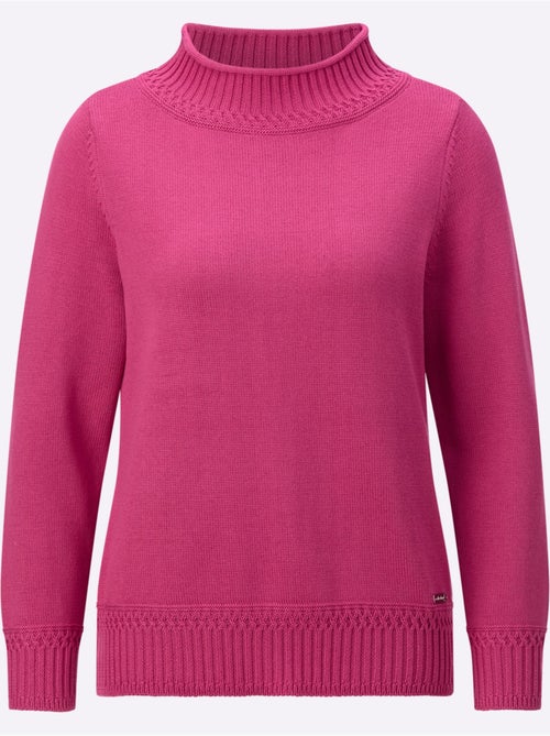 Pull à col montant 50% coton - taille standard - witt - Kiabi