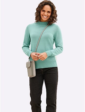Pull à col montant 50% coton - taille standard - witt