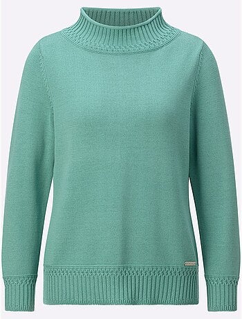 Pull à col montant 50% coton - taille standard - witt