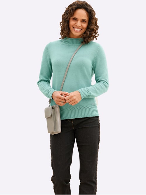 Pull à col montant 50% coton - taille standard - witt - Kiabi