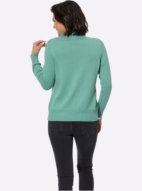 Pull à col montant 50% coton - taille standard - witt - Kiabi