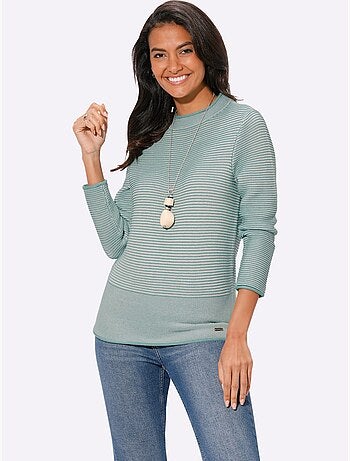 Pull à col montant 50% coton - taille standard - witt