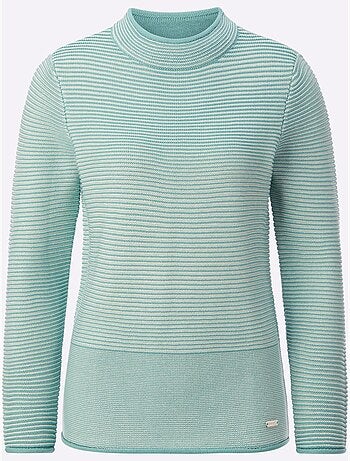 Pull à col montant 50% coton - taille standard - witt