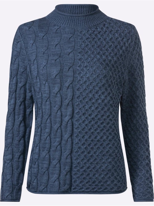 Pull à Col Montant 60% Coton - Taille Standard - Witt - Kiabi Pull à Col Montant 60% Coton - Taille Standard - Witt - Kiabi