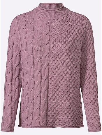 Pull à col montant 60% coton - taille standard - witt